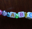 abc necklace craft