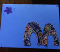 monogram letter card