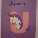 letter u unicorn craft