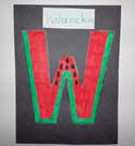 letter w watermelon craft
