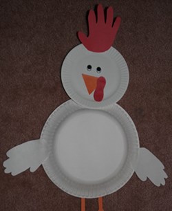 Handprint Chicken Craft