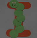 letter i inchworm craft