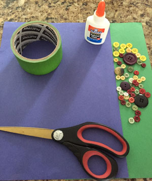 button flowers craft materials