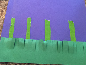 button flowers craft step 1