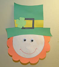 paper leprechaun craft