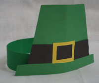 paper leprechaun hat