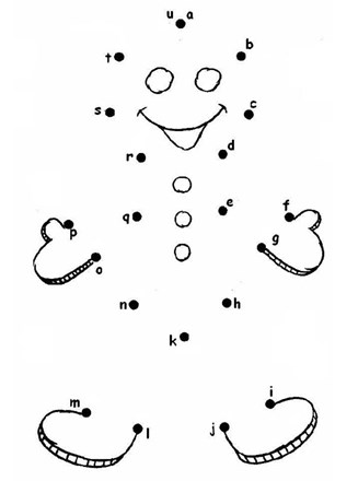 Dot To Dot Gingerbread Man