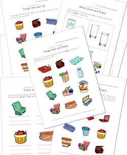 full and empty worksheets