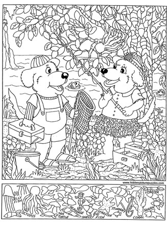 Hidden Pictures Fishing