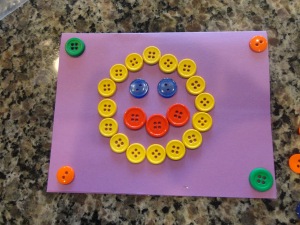 kids happy face card