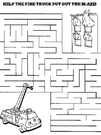 Medium Maze Fire Truck