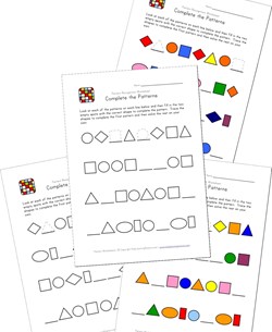 pattern recognition worksheets