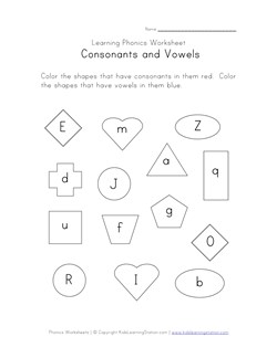 phonics worksheet