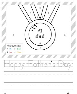 Father’s Day Color by Numbers