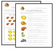fruit worksheets