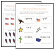 memorial day worksheets