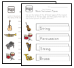music worksheets