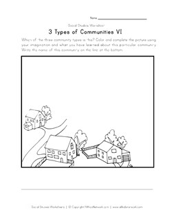 suburban community worksheet
