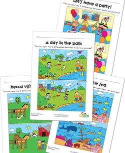 Spot the Difference Worksheets